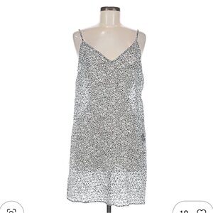 Maje Rumbana Slip Dress Black And White Floral Women’s 36 US 4 Sheer Feminine